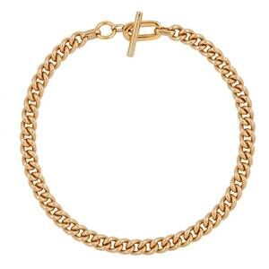 NEW MARTHA CALVO women's lex toggle necklace in gold